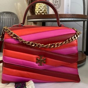 Tory Burch Kira Chevron Color Block Top Handle Satchel bag